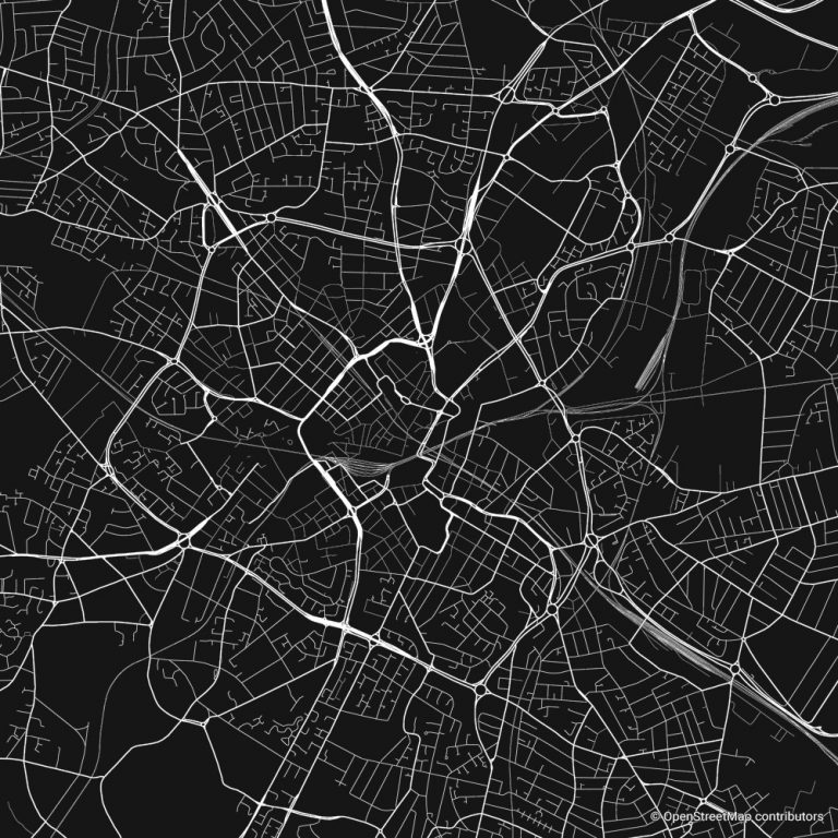 Birmingham - figure-ground diagram & city map - FIGUREGROUNDS