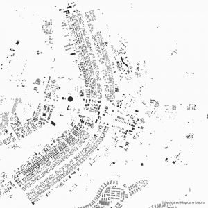 Figure-ground diagram city map Schwarzplan Brasilia