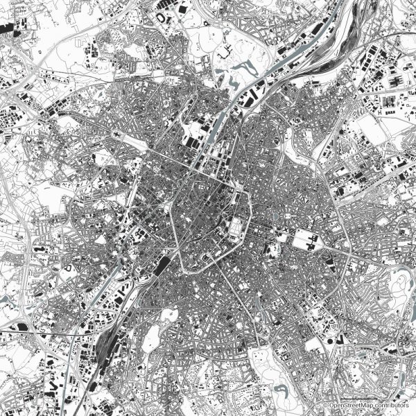 Brussels Brüssel Figure-ground diagram Schwarzplan