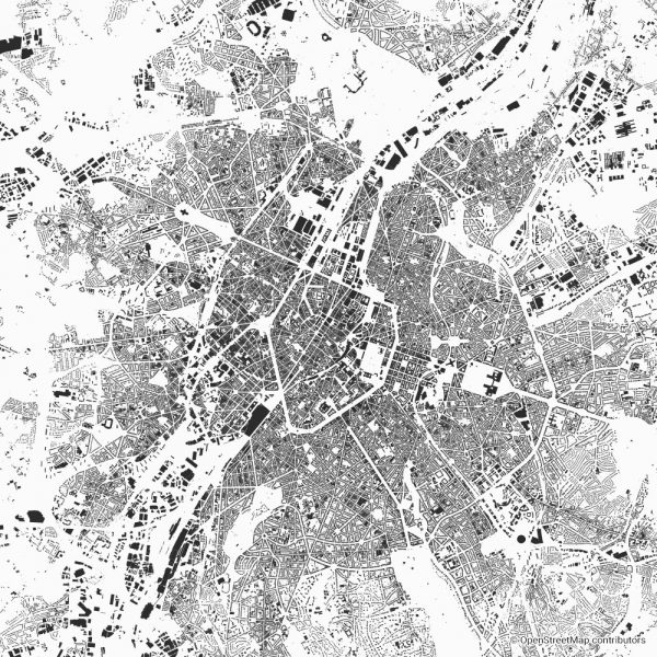 Brussels Brüssel Figure-ground diagram Schwarzplan