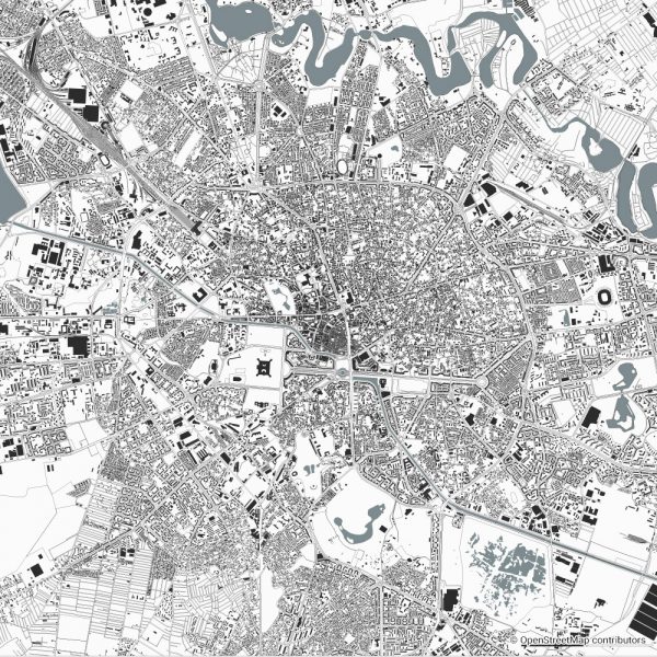 Bucharest Bukarest Figure-ground diagram Schwarzplan