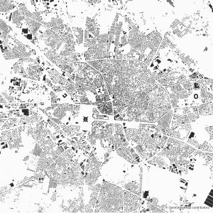 Bucharest Bukarest Figure-ground diagram Schwarzplan