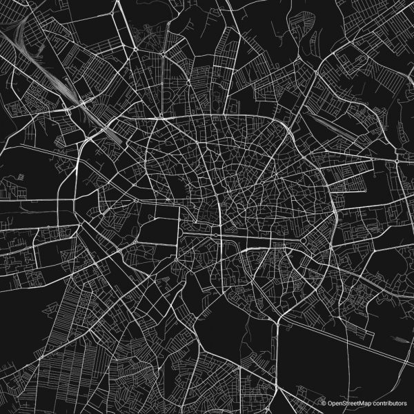 Bucharest Bukarest Figure-ground diagram Schwarzplan