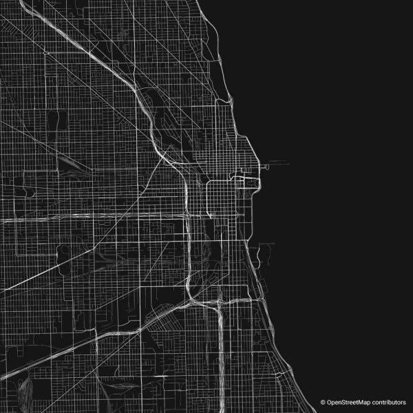 chicago Figure-ground diagram Schwarzplan