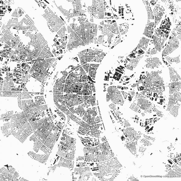 cologne Figure-ground diagram Schwarzplan