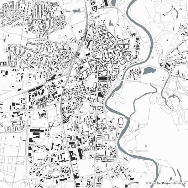 dessau Figure-ground diagram Schwarzplan