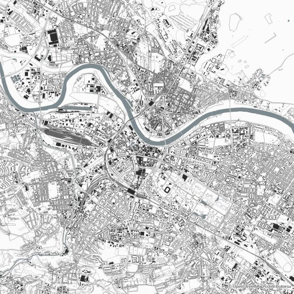 dresden Figure-ground diagram Schwarzplan