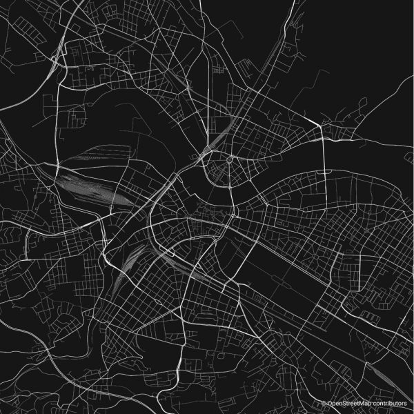 dresden Figure-ground diagram Schwarzplan