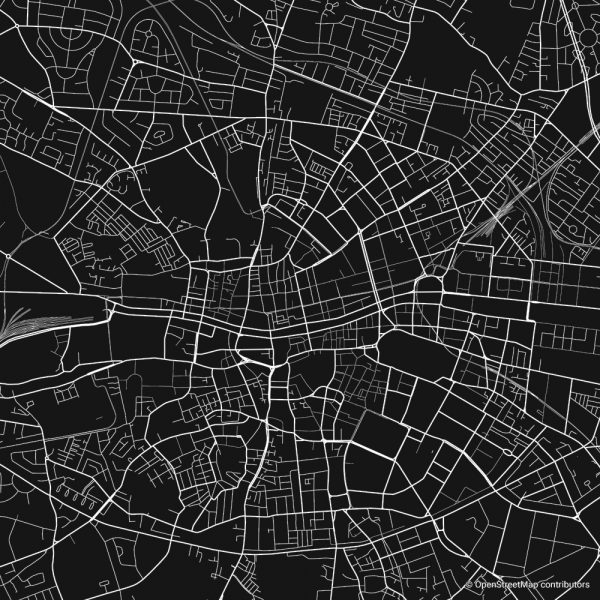 dublin Figure-ground diagram Schwarzplan