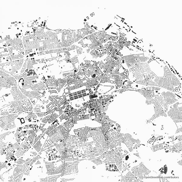 edinburgh Figure-ground diagram Schwarzplan