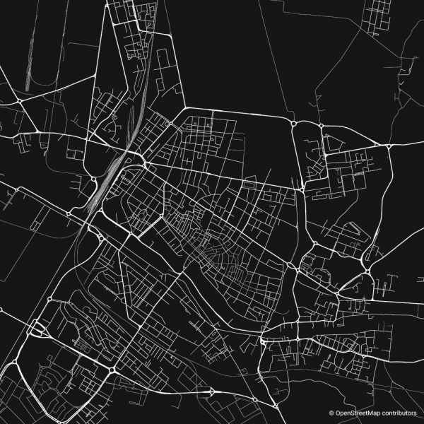 ferrara Figure-ground diagram Schwarzplan