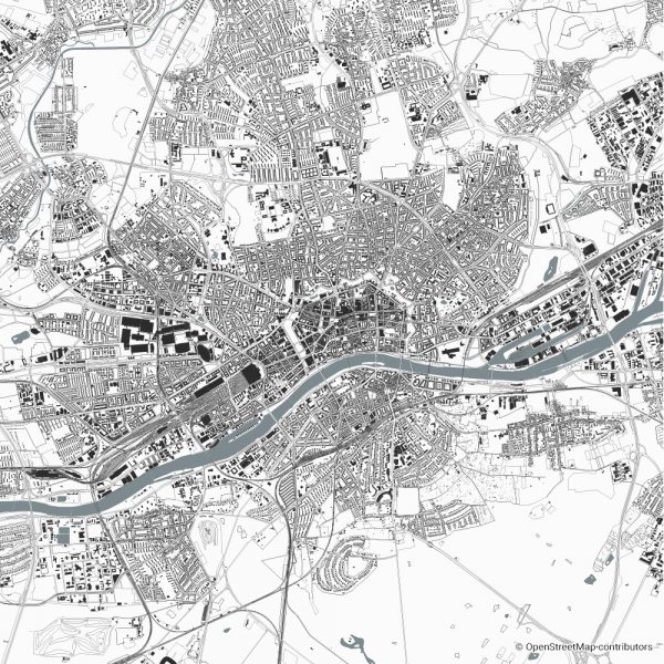 Frankfurt figure-ground diagram Schwarzplan