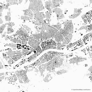 Frankfurt figure-ground diagram Schwarzplan