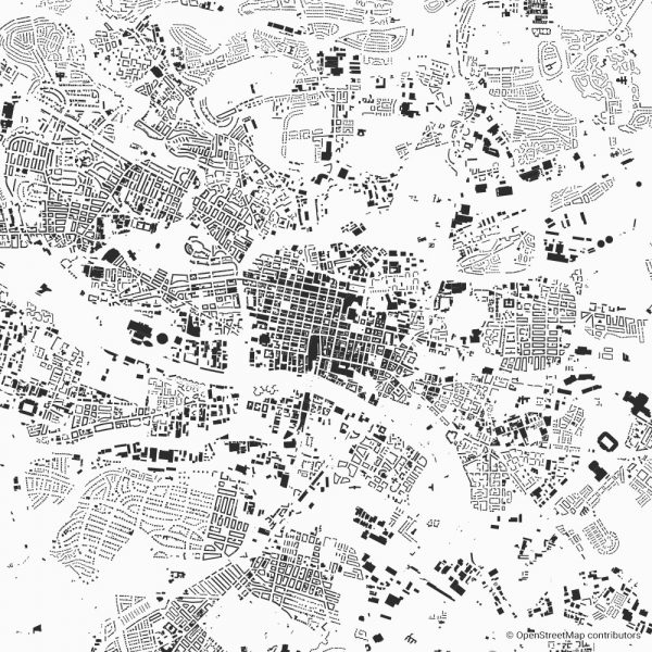 glasgow figure-ground diagram Schwarzplan