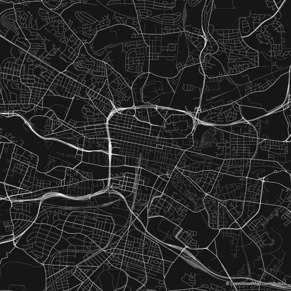 glasgow figure-ground diagram Schwarzplan