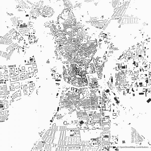 halle figure-ground diagram Schwarzplan