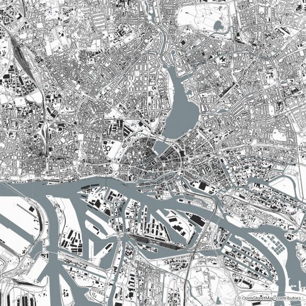 hamburg figure-ground diagram Schwarzplan