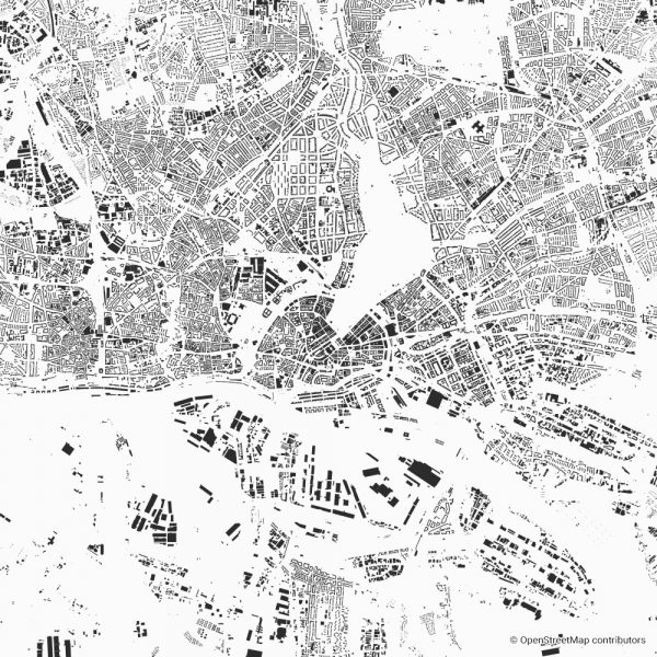 Hamburg figure-ground diagram & city map FIGUREGROUNDS