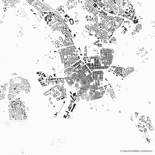 helsinki figure-ground diagram Schwarzplan