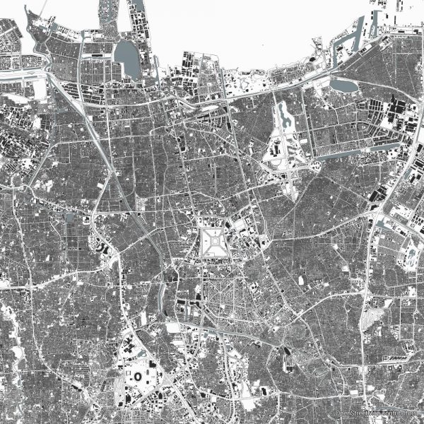 Jakarta figure-ground diagram & city map FIGUREGROUNDS