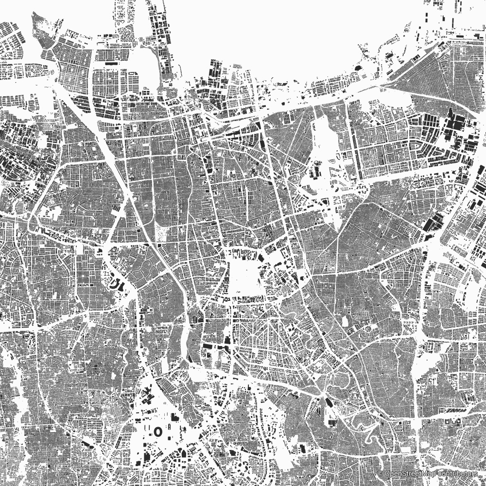 Jakarta figure-ground diagram & city map FIGUREGROUNDS