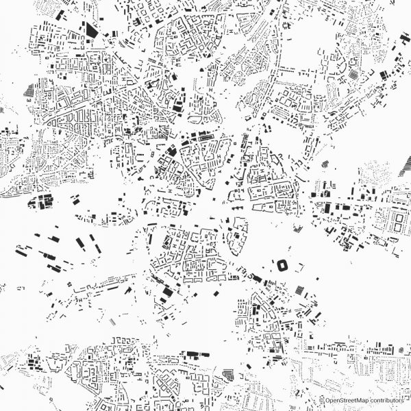 kaliningrad figure-ground diagram Schwarzplan