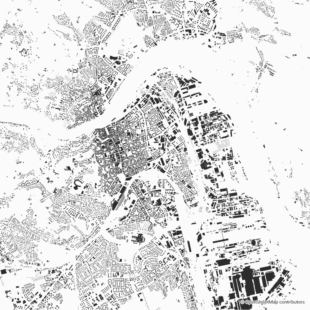 Linz figure-ground diagram & city map FIGUREGROUNDS