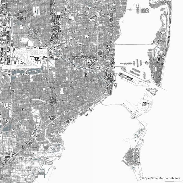 miami figure-ground diagram Schwarzplan