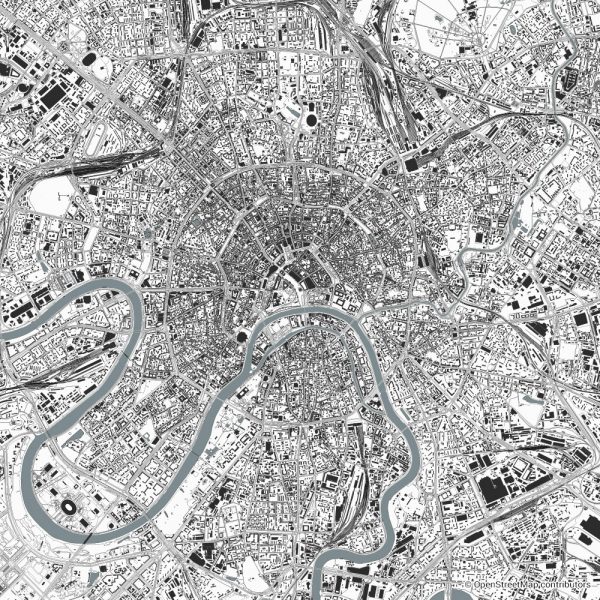 moscow figure-ground diagram Schwarzplan