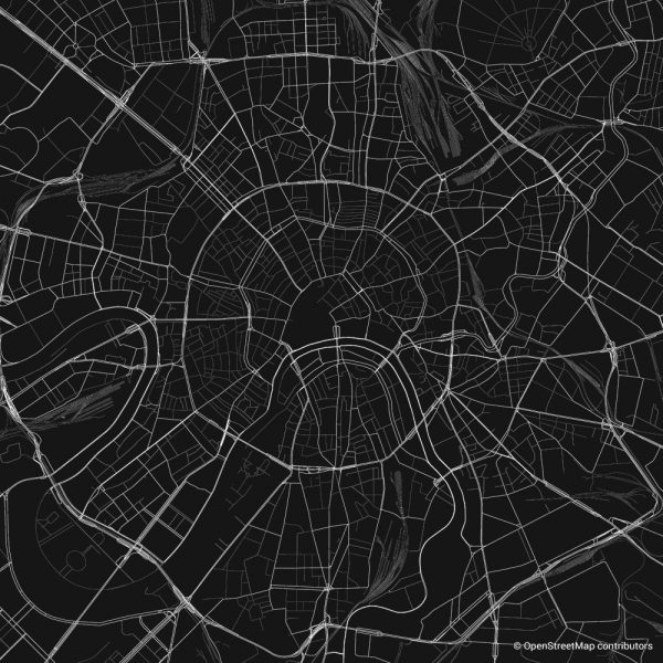 moscow figure-ground diagram Schwarzplan