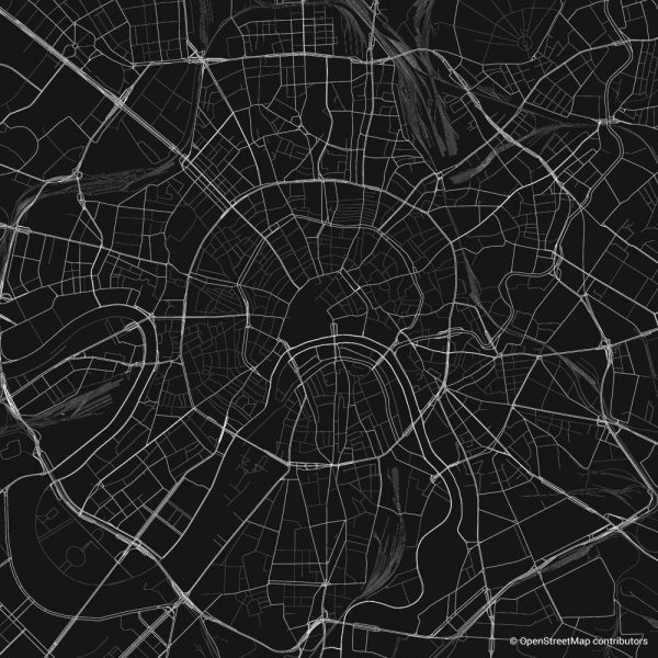 moscow figure-ground diagram Schwarzplan