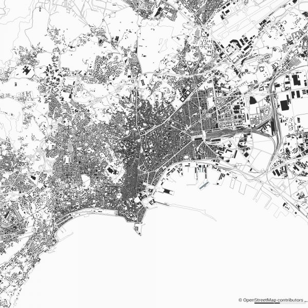 naples figure-ground diagram Schwarzplan