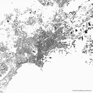 naples figure-ground diagram Schwarzplan