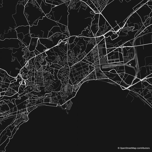 naples figure-ground diagram Schwarzplan