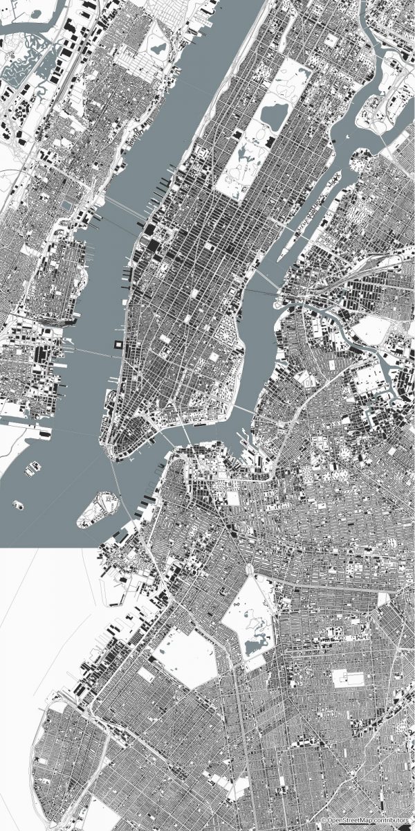 new york figure-ground diagram Schwarzplan