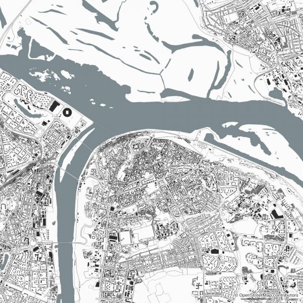 Nizhny Novgorod figure-ground diagram Schwarzplan