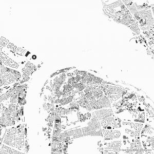 Nizhny Novgorod figure-ground diagram Schwarzplan