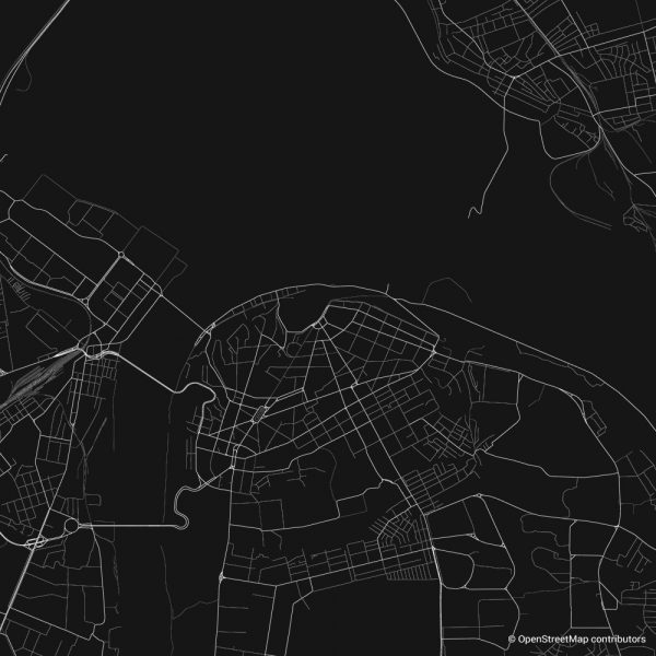 Nizhny Novgorod figure-ground diagram Schwarzplan