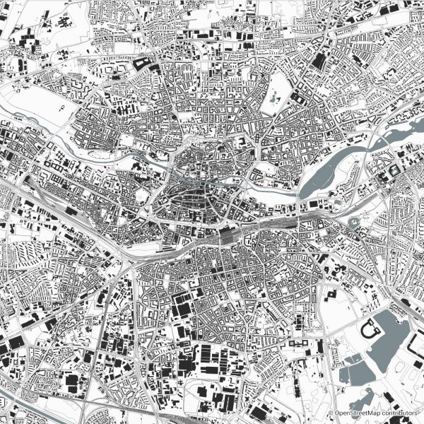 nuremberg figure-ground diagram Schwarzplan