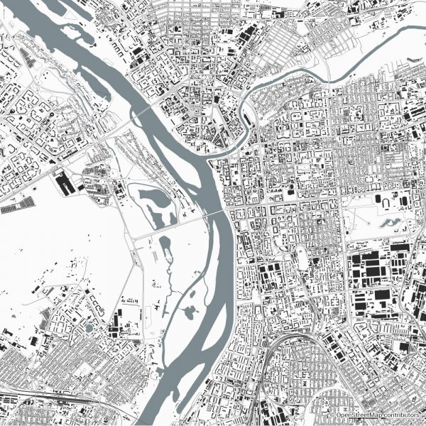 omsk figure-ground diagram Schwarzplan