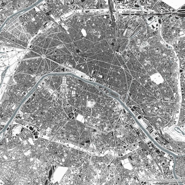 paris figure ground diagram Schwarzplan