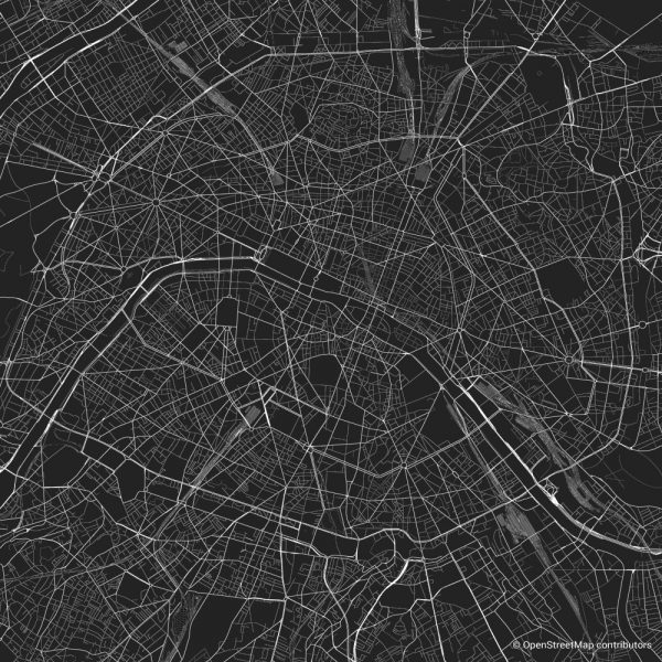 paris figure ground diagram Schwarzplan