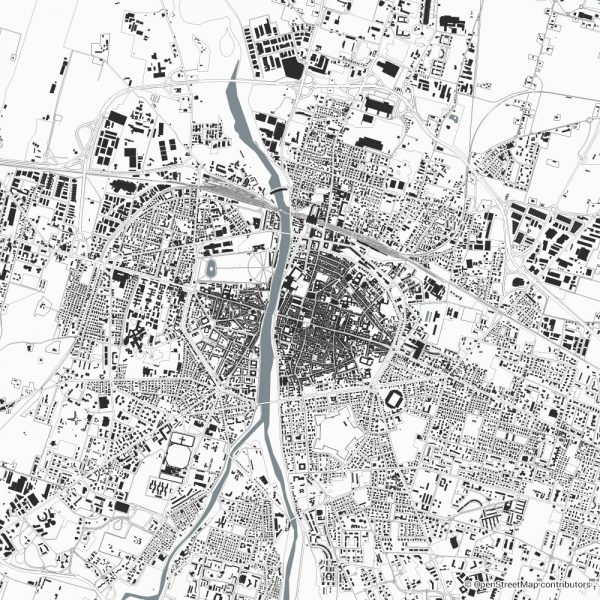 parma figure ground diagram Schwarzplan