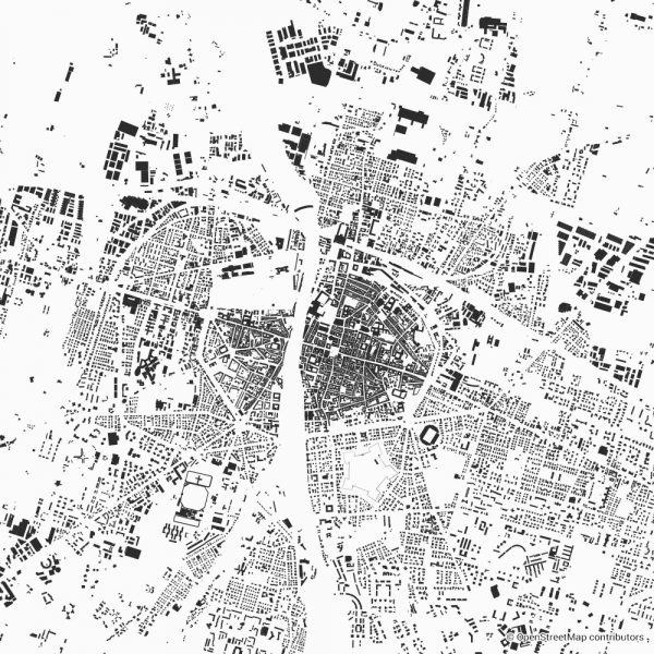 parma figure ground diagram Schwarzplan