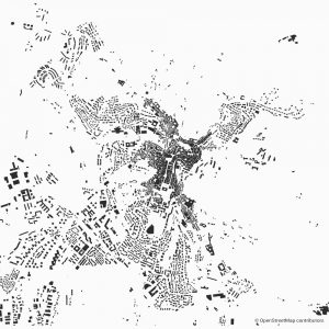 perugia figure ground diagram Schwarzplan