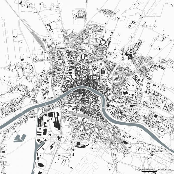 pisa figure ground diagram Schwarzplan