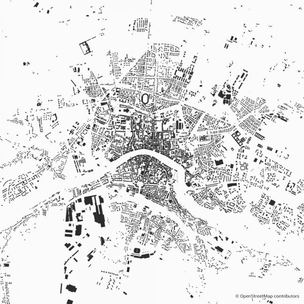 pisa figure ground diagram Schwarzplan