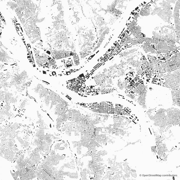 pittsburgh figure ground diagram Schwarzplan