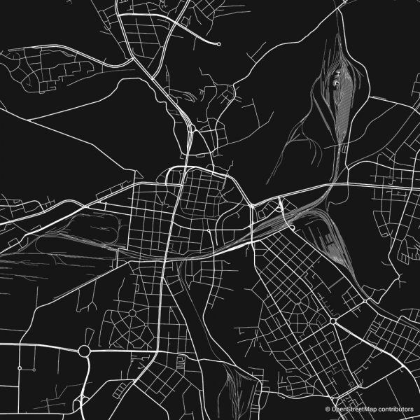 plzen figure ground diagram Schwarzplan