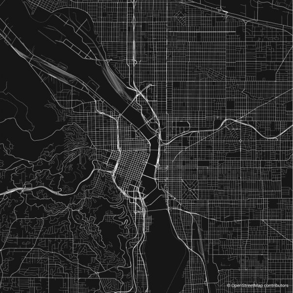 portland figure ground diagram Schwarzplan